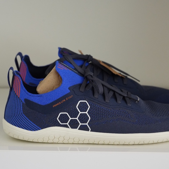Vivobarefoot Primus Lite Knit Navy Minimalist Barefoot Shoes Men's EU 43 US 10 - Picture 1 of 5